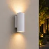 Moderne wandlamp wit, GU10 fitting, Aluminium, IP65