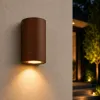 Moderne wandlamp, GU10 fitting, Aluminium, IP65, Corten
