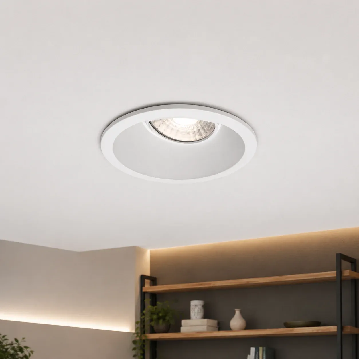 LED GU10 Inbouwspot Armatuur, Rond, Kantelbaar, IP20, Wit