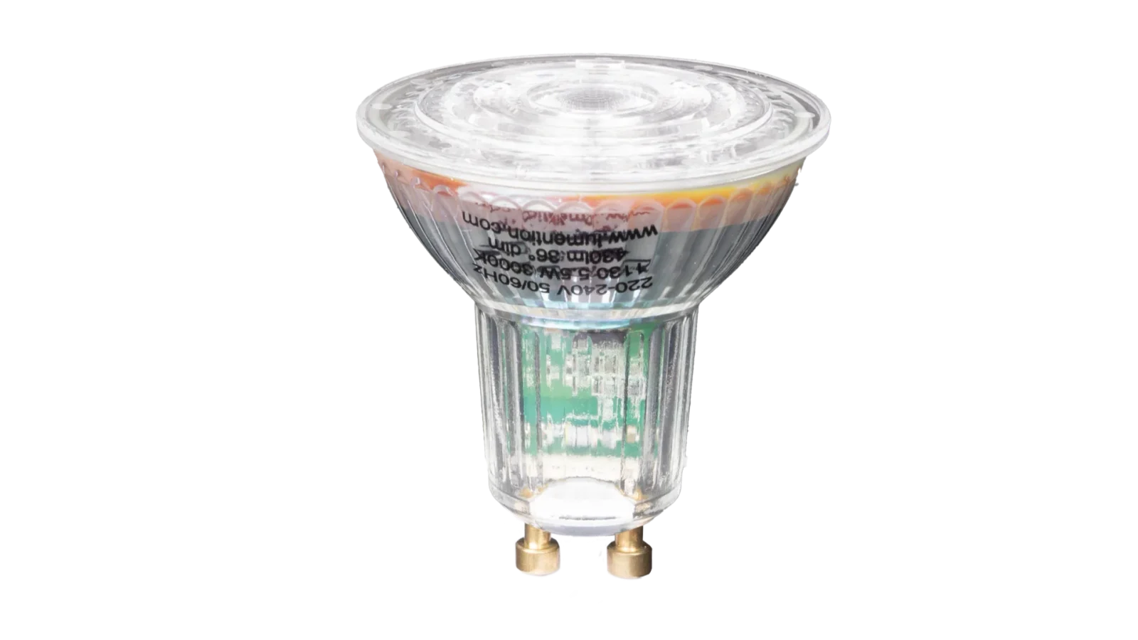 Dimbare GU10 LED Spot, 5,5W, 3000K Warm Wit, IP20