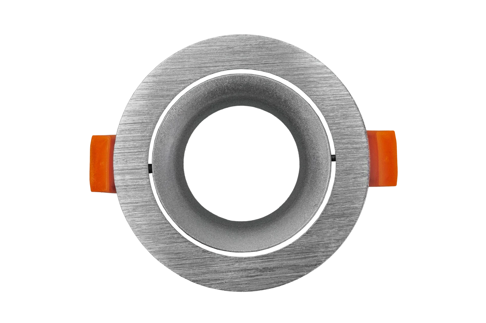 LED GU10 Inbouwspot Armatuur, Rond, Kantelbaar, IP20, Geborsteld Aluminium