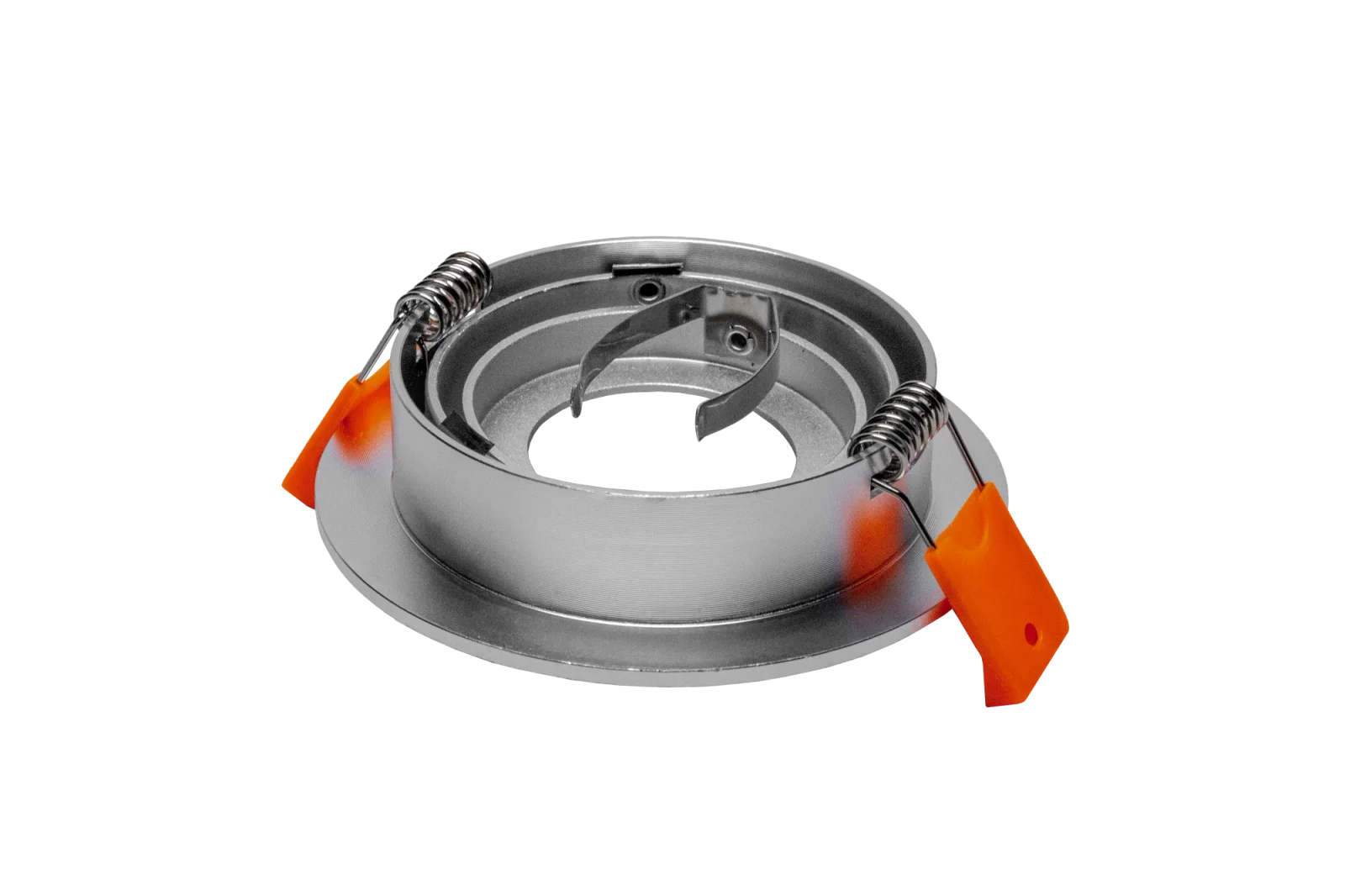 LED GU10 Inbouwspot Armatuur, Rond, Kantelbaar, IP20, Geborsteld Aluminium