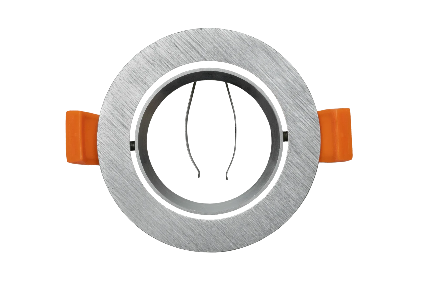 LED GU10 Inbouwspot Armatuur, Rond, Kantelbaar, IP20, Geborsteld Aluminium + Gold