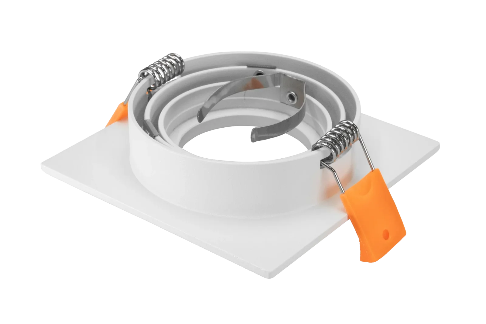 LED GU10 Inbouwspot Armatuur, Vierkant, Kantelbaar, IP20, Wit