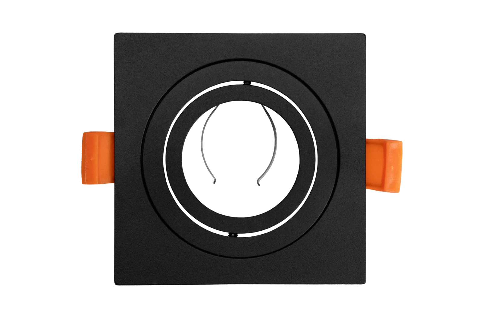 LED GU10 Inbouwspot Armatuur, Vierkant, Kantelbaar, IP20, Mat Zwart