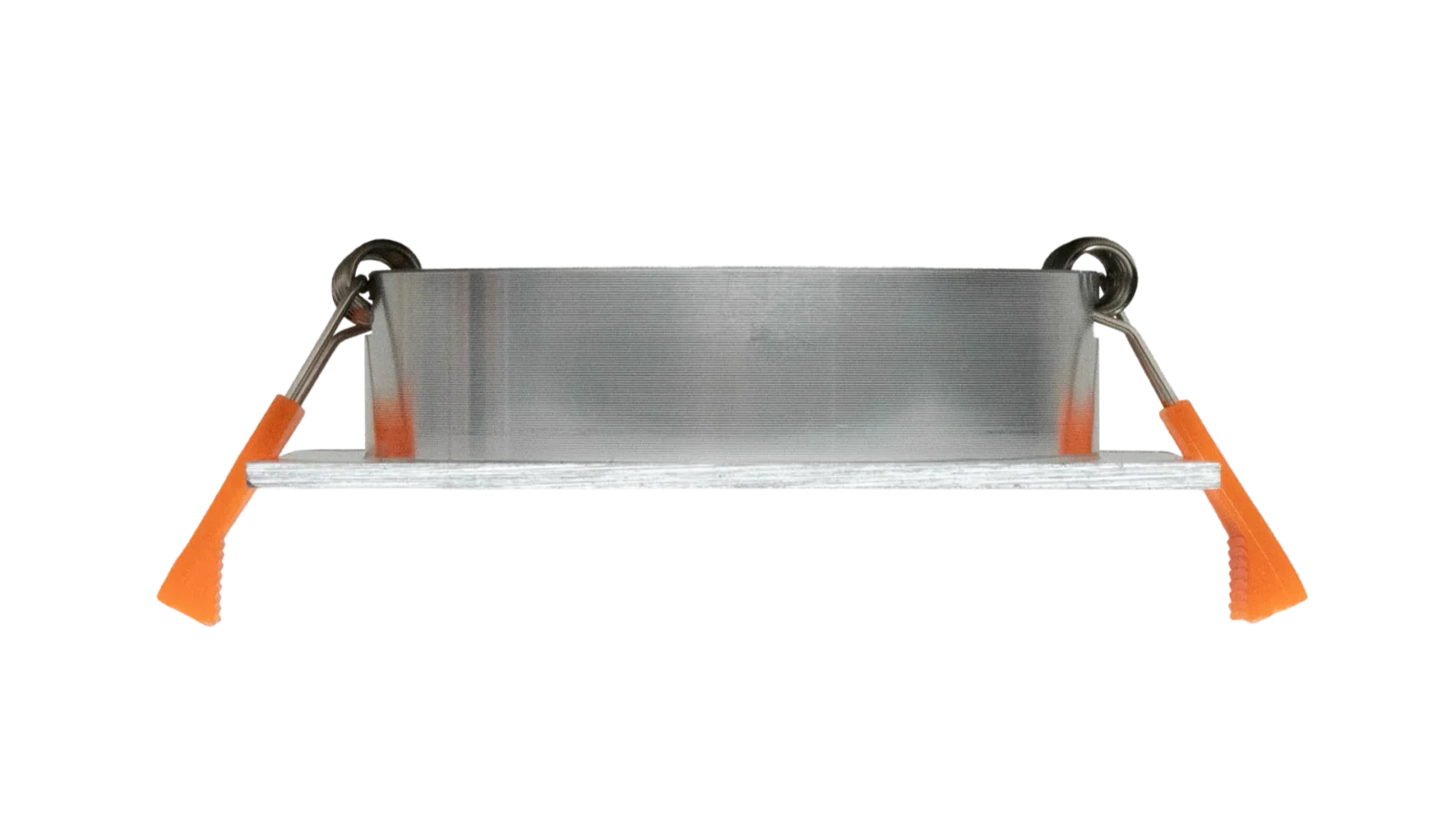 LED GU10 Inbouwspot Armatuur, Vierkant, Kantelbaar, IP20, Geborsteld Aluminium + Zilver