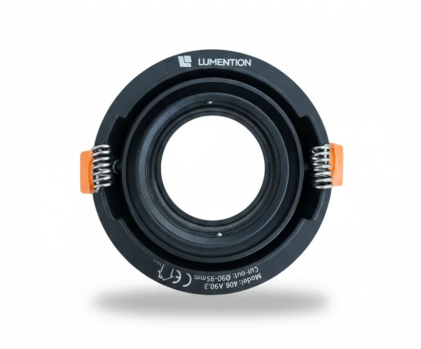 LED GU10 Inbouwspot Armatuur, Rond, Kantelbaar, IP20, Mat Zwart