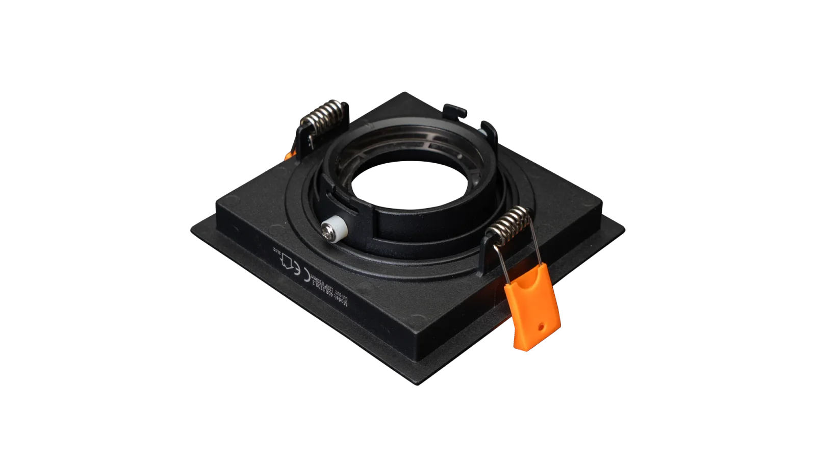 LED GU10 Inbouwspot Armatuur, Vierkant, IP20, Mat Zwart