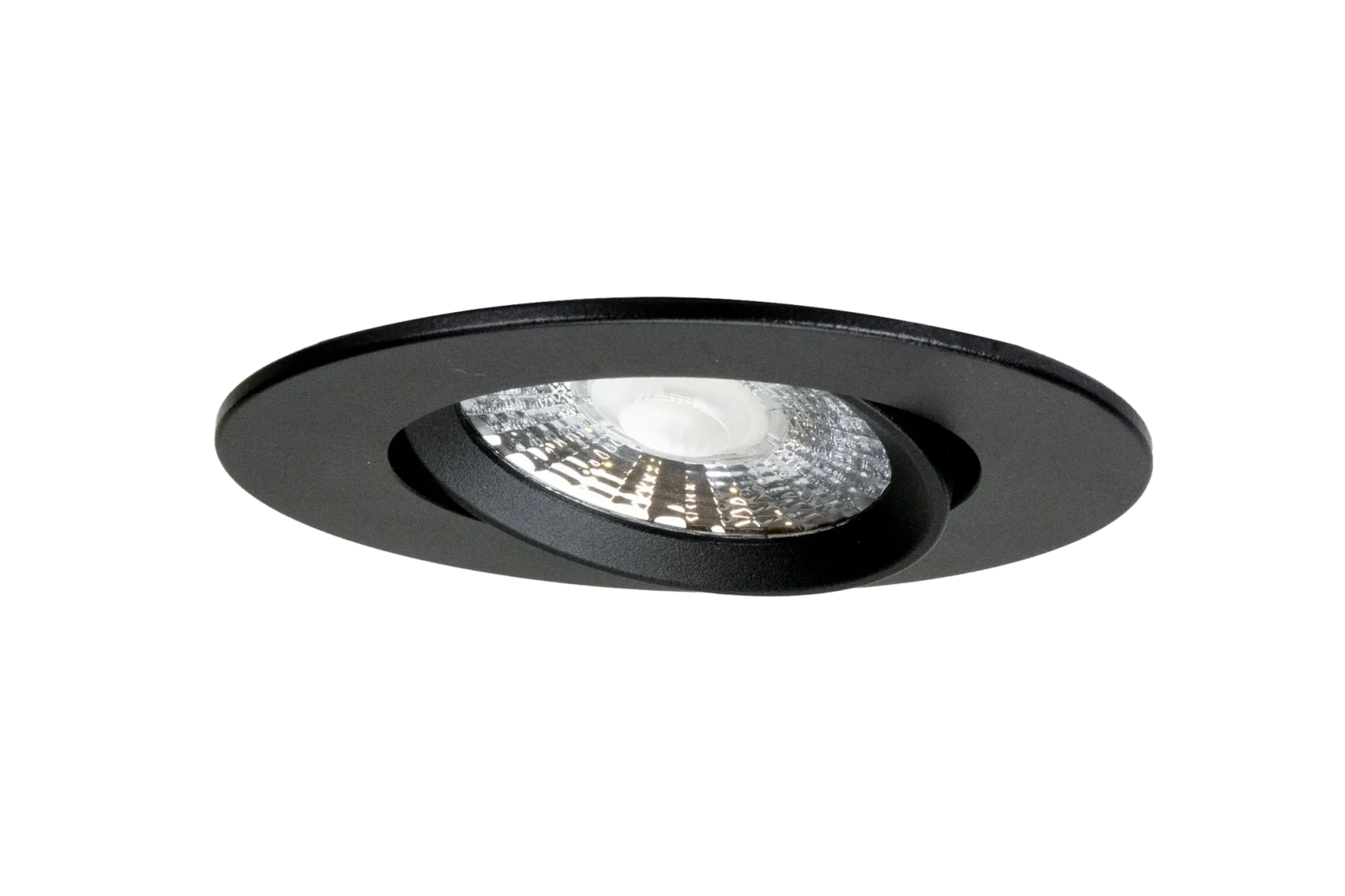 LED Inbouwspot, Rond, 5W/8W, 4CCT, 2700K/3000K/4000K/6500K, IP54 front, Dimbaar, Zwart