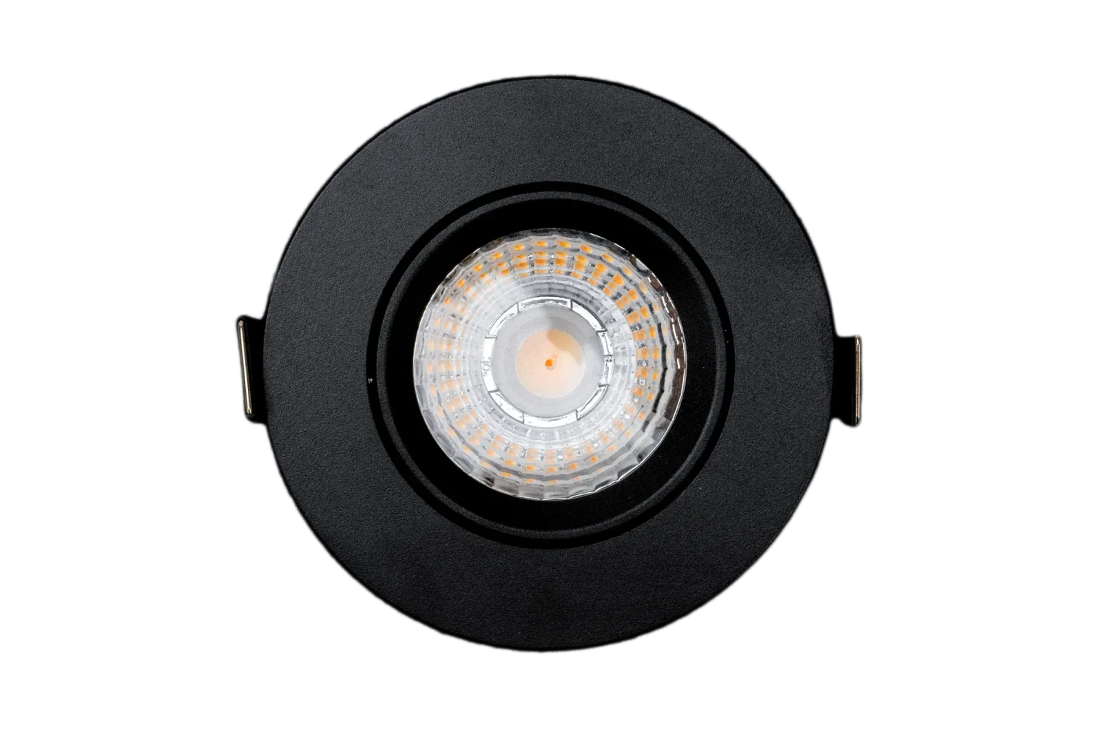 LED Inbouwspot, Rond, 5W/8W, 4CCT, 2700K/3000K/4000K/6500K, IP54 front, Dimbaar, Zwart