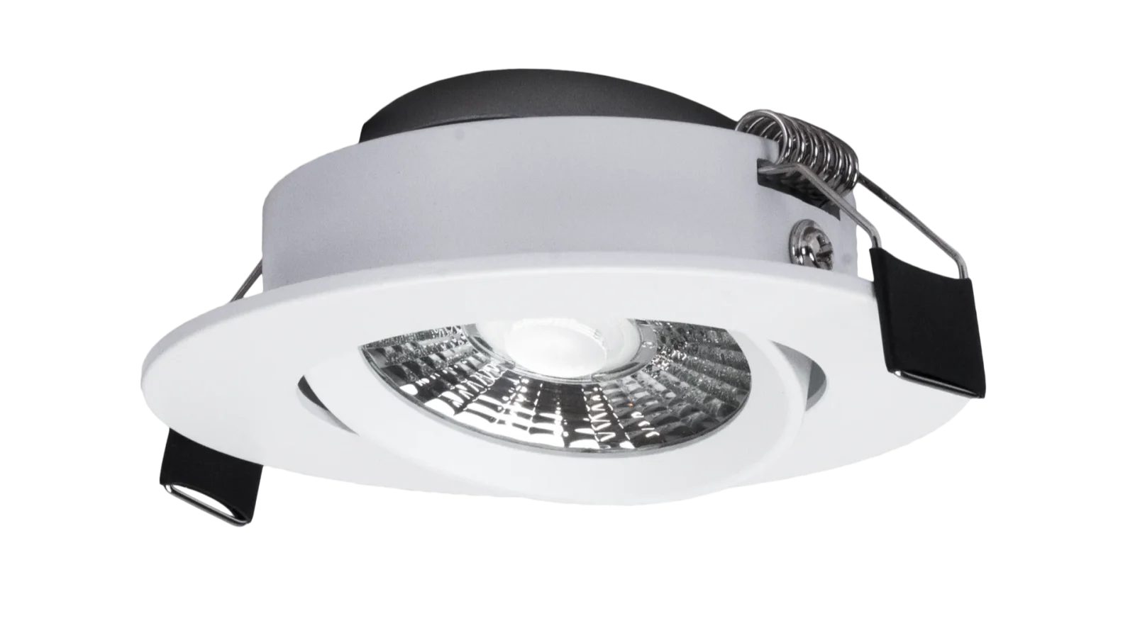LED Inbouwspot, Rond, 6W, Dim to Warm, 1800K-3000K, IP54 front, Dimbaar, Wit