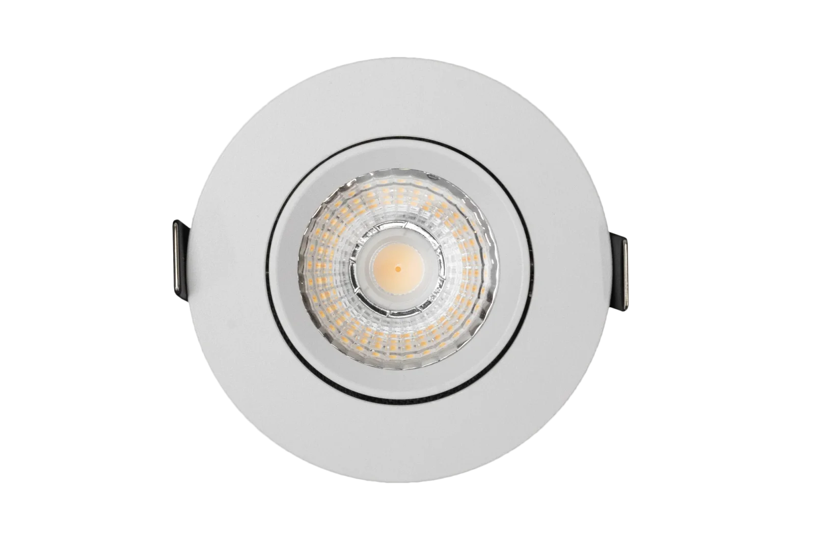 LED Inbouwspot, Rond, 6W, Dim to Warm, 1800K-3000K, IP54 front, Dimbaar, Wit