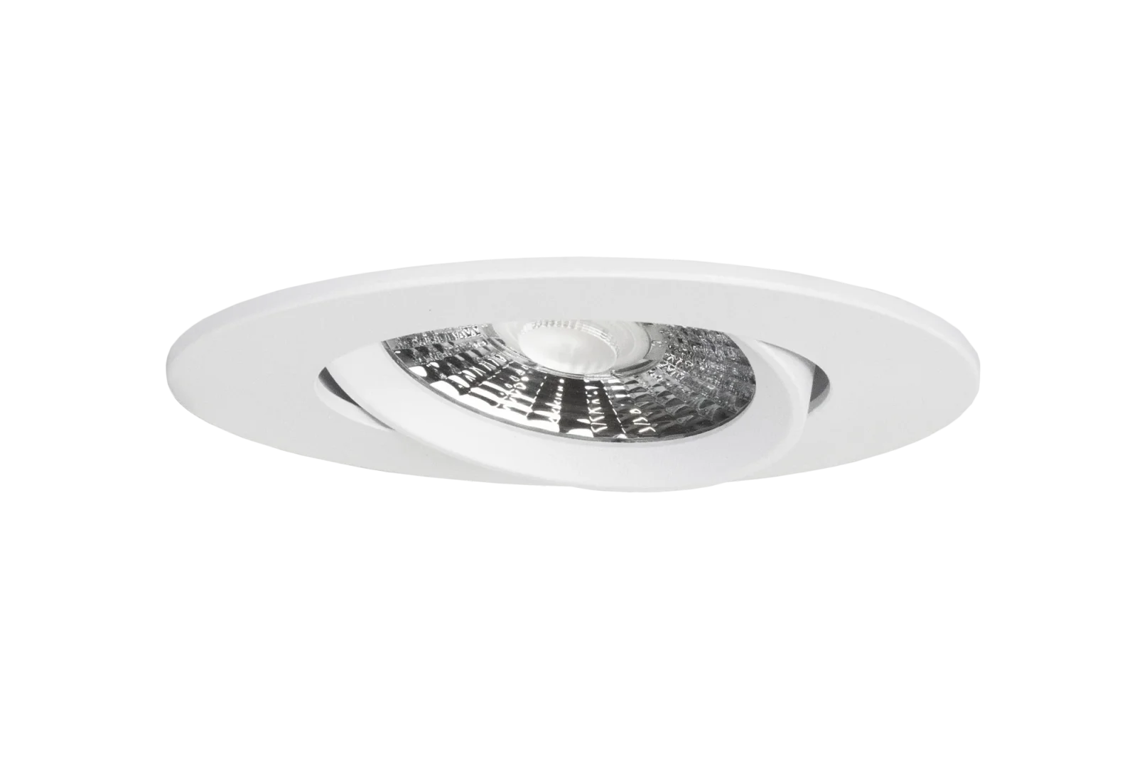 LED Inbouwspot, Rond, 6W, Dim to Warm, 1800K-3000K, IP54 front, Dimbaar, Wit