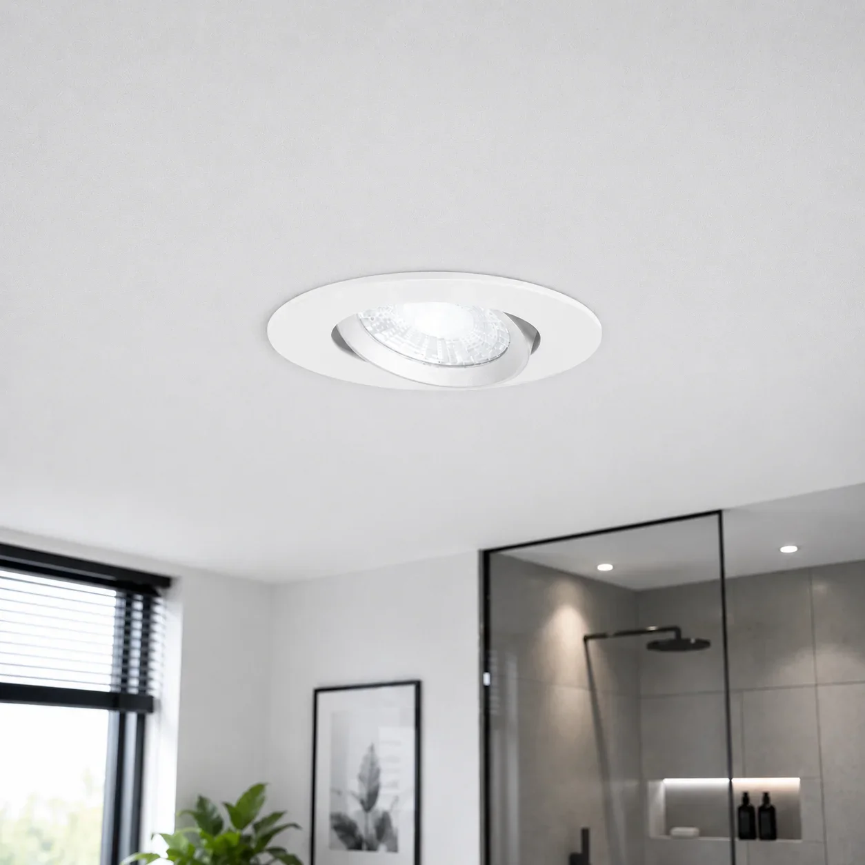 LED Inbouwspot, 6500K, Dimbaar, Wit, IP44