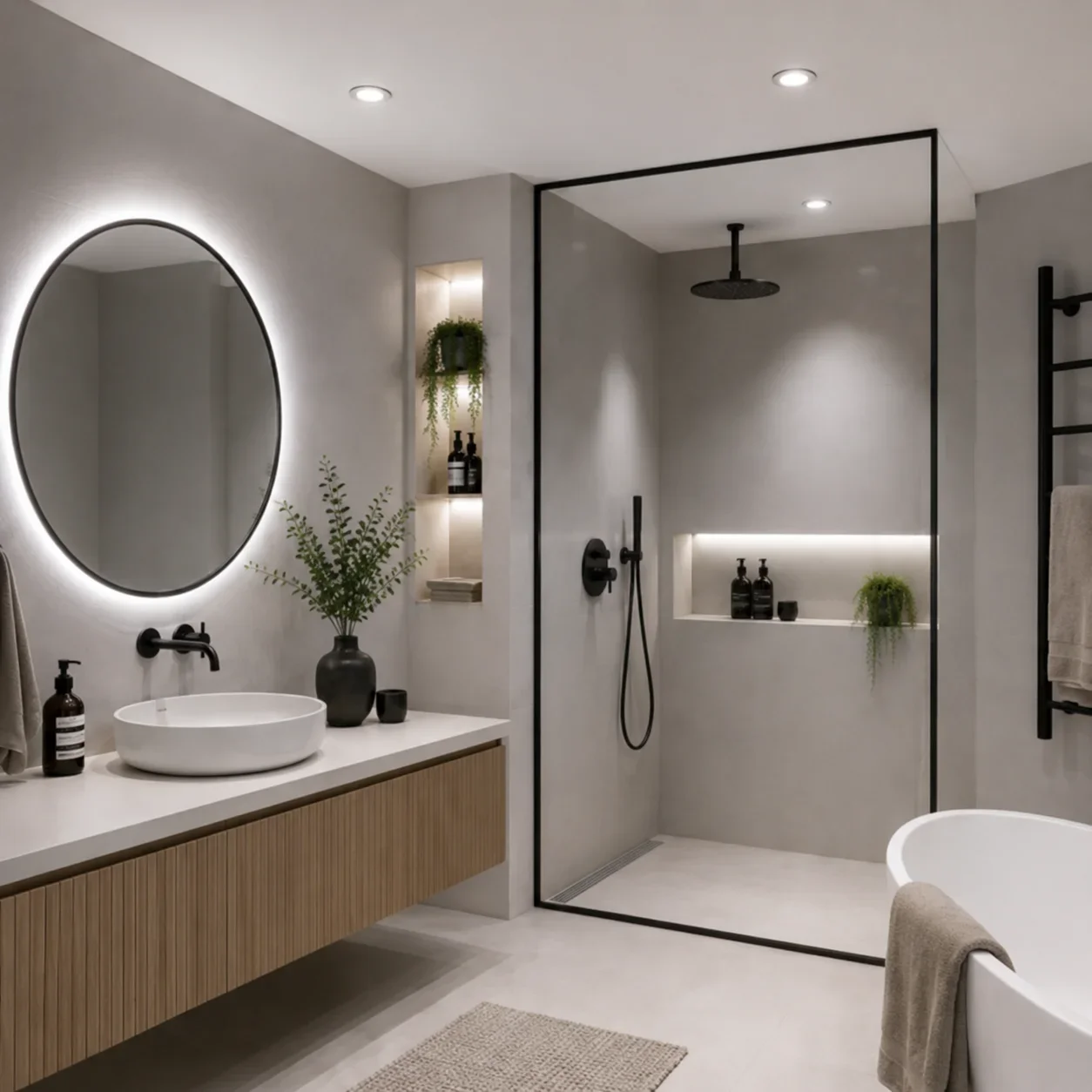 LED Inbouwspot Wit , 6500K Koud Wit, Rond, IP65