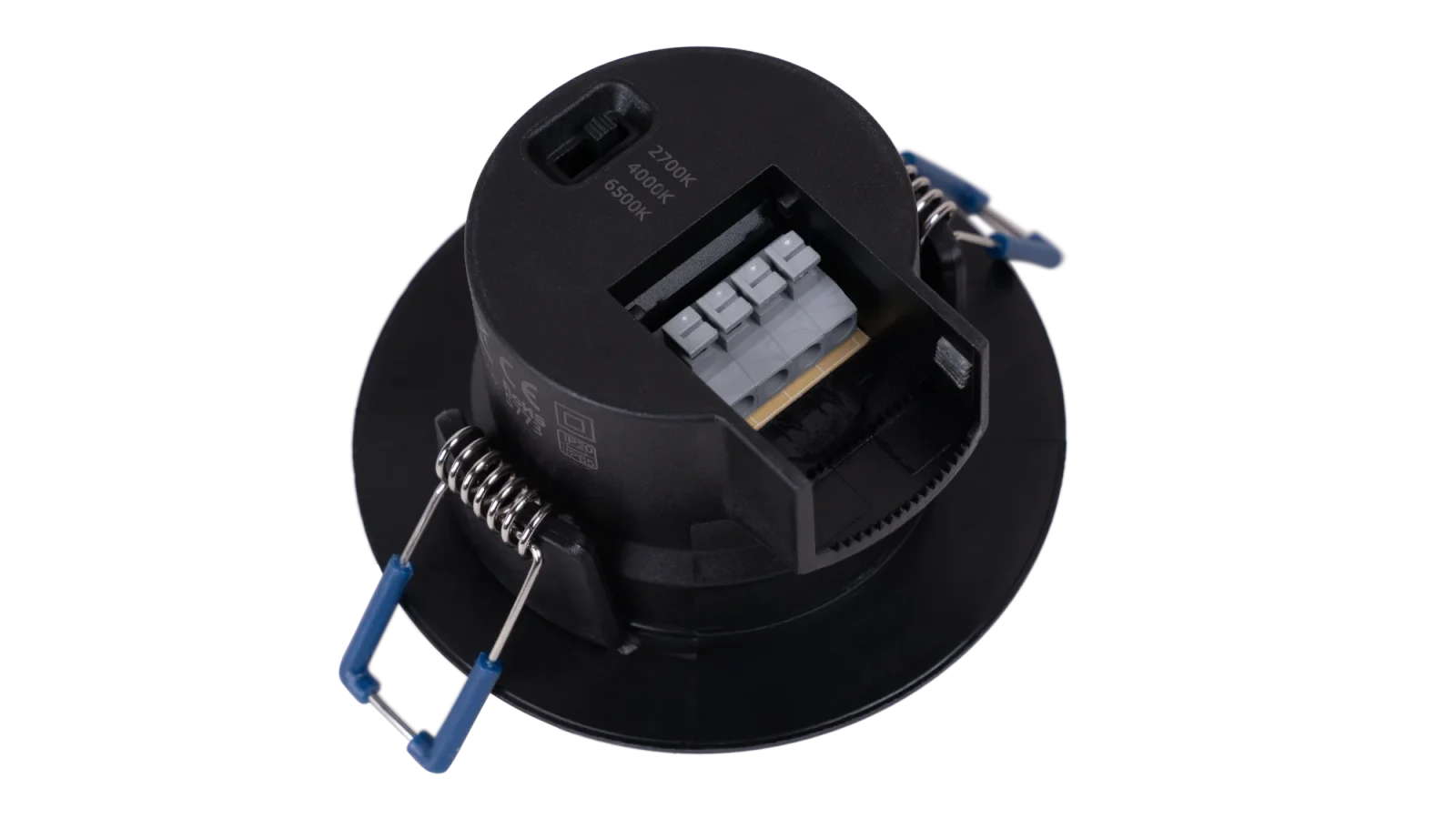 LED Inbouwspot, 3x6.5W, 6500K Koud Wit, Rond, IP65, Zwart