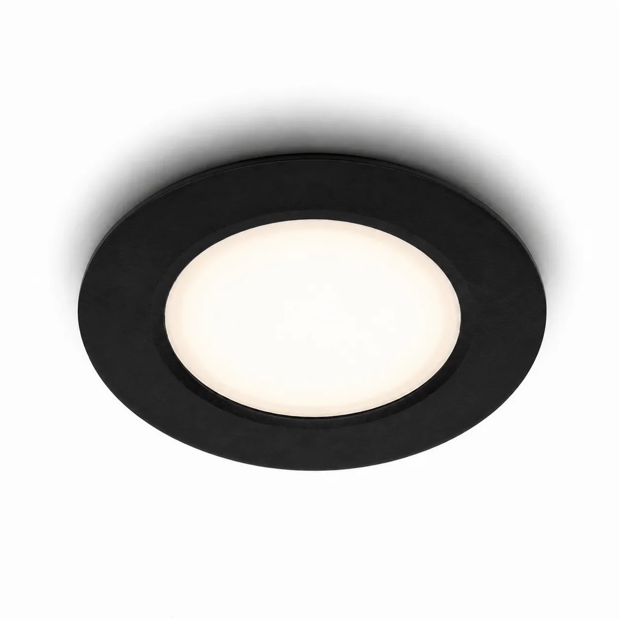Set van 3 LED Inbouwspots, 6.5W, CCT, Rond, IP65, Zwart
