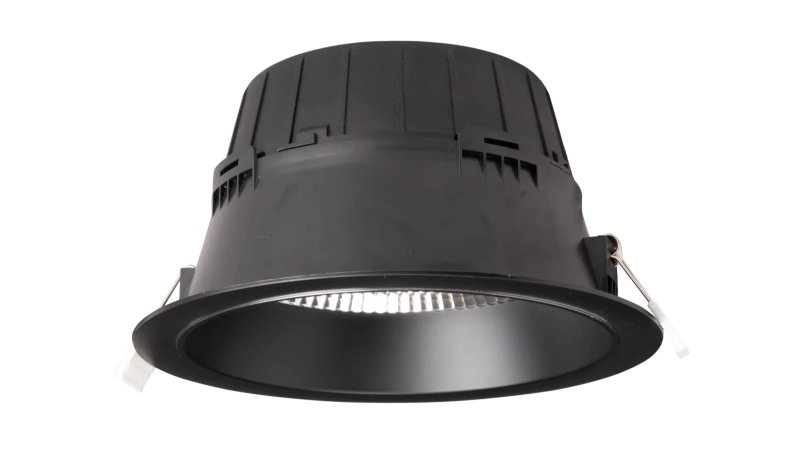 LED Downlight, 15–21W, 2700K/3000K/4000K, Dimbaar, Ø150mm, Zwart