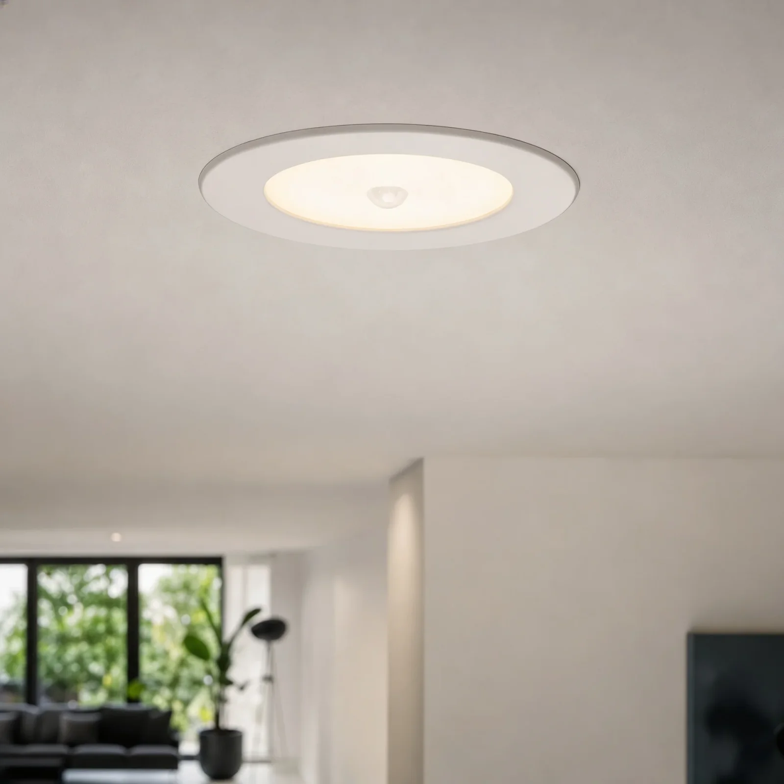 LED Inbouwspot met Bewegingssensor, 8W, 3000K/4000K/6500K, Rond, IP54, Wit