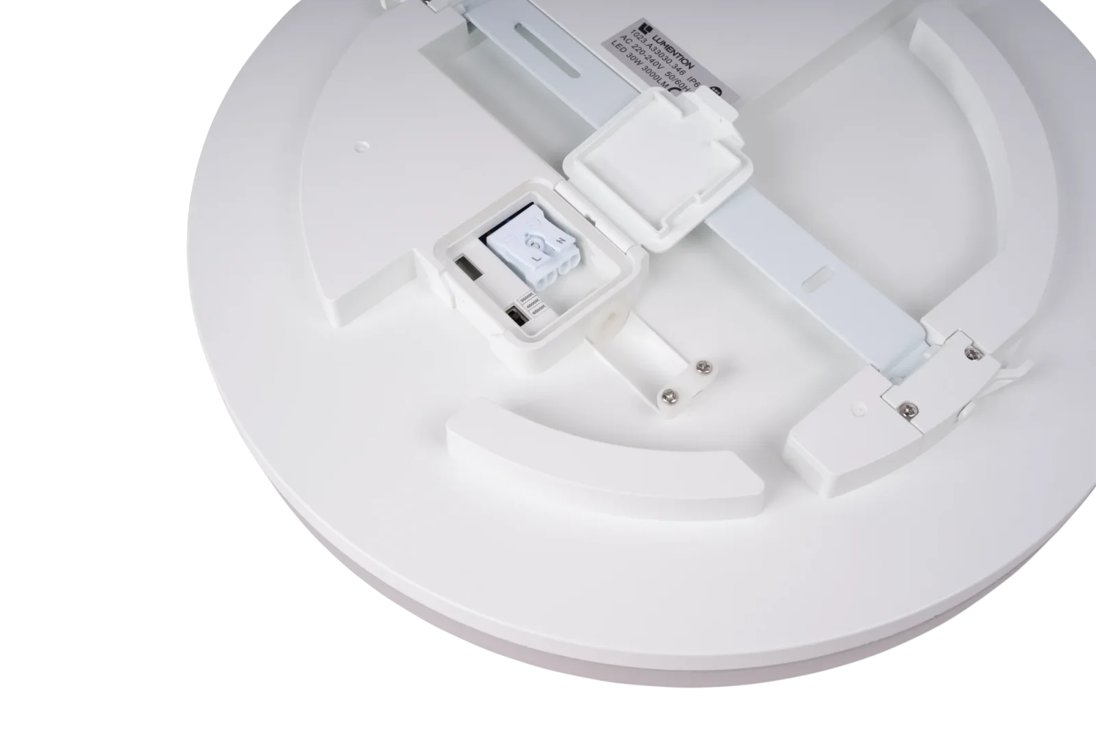 LED Wand- en Plafondarmatuur, 30W, 3CCT, 3000K/4000K/6000K, 3000lm, IP54, Wit