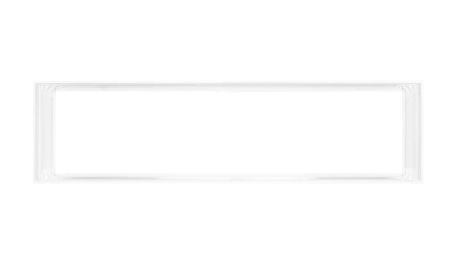 Opbouw Clickframe, Voor Back-Lit LED Paneel, 30x120cm, Wit