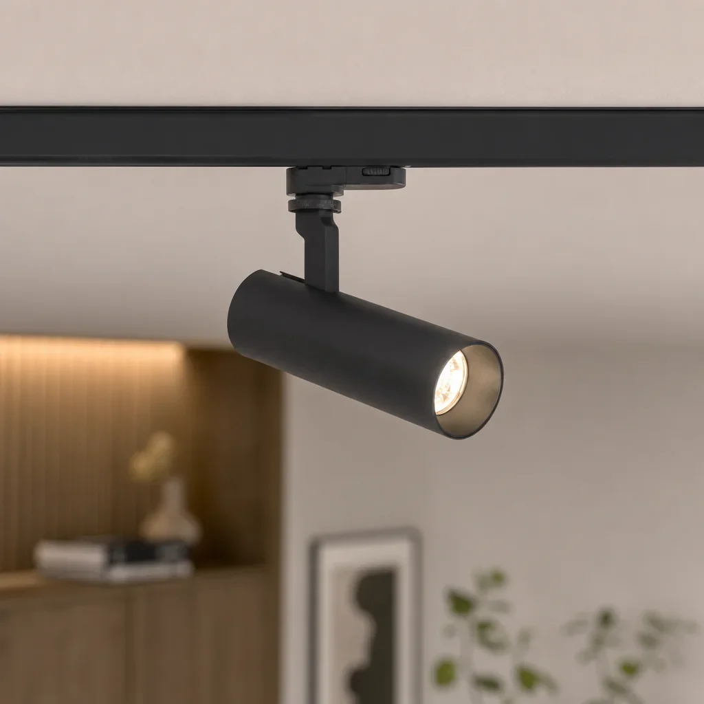 LED Trackspot, 25W, 3000K Warm Wit, Dimbaar, Zwart