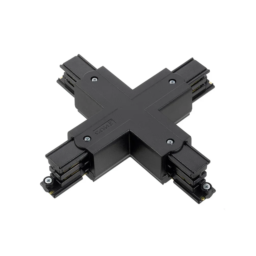 3-Fase Rails Kruisstuk, Zwart