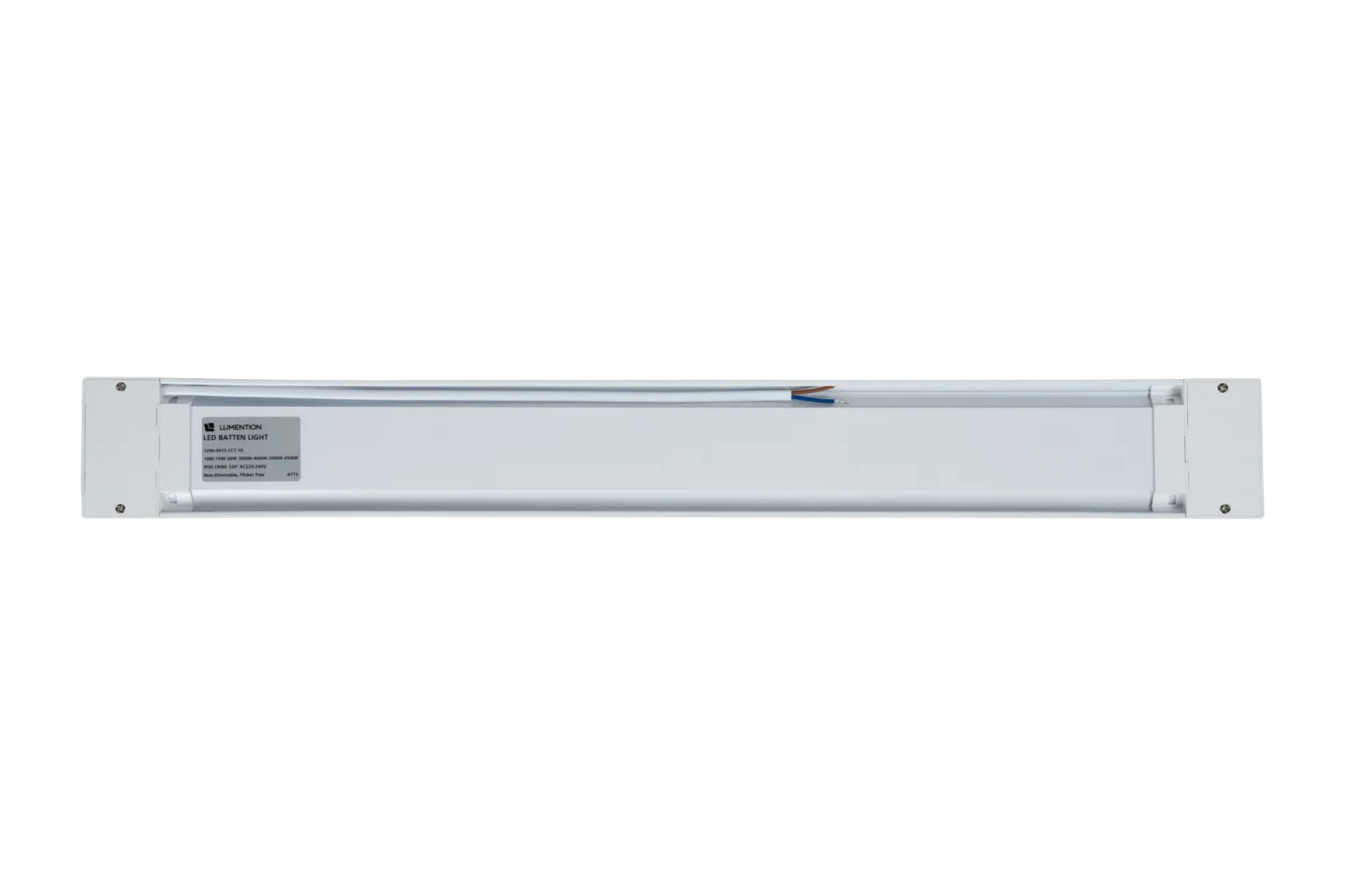 LED Batten, 60cm, 10W / 15W / 20W, 4CCT, 3000K/4000K/5000K/6500K, IP20, 120lm/W