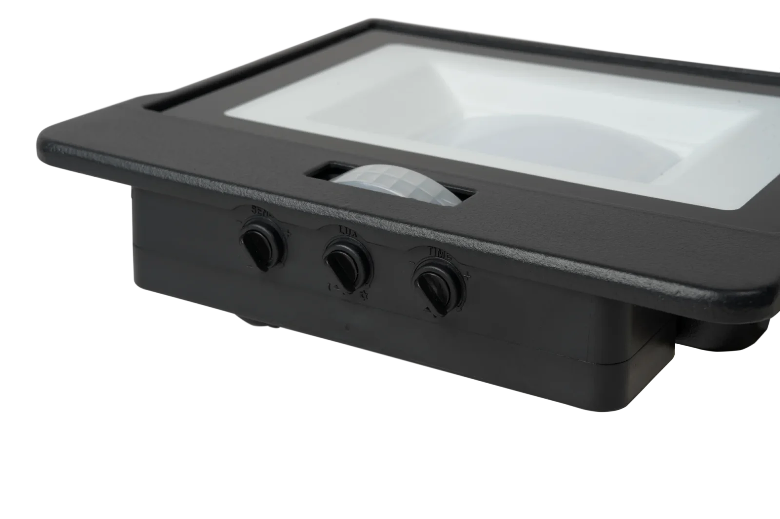 LED Breedstraler met Bewegingssensor, 30W, 6500K, IP65, Zwart