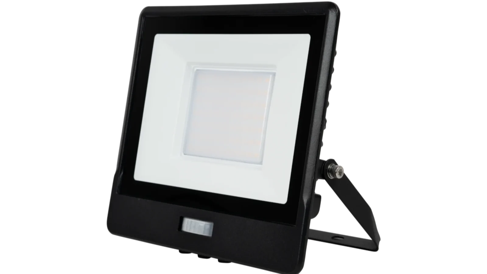 LED Breedstraler met Bewegingssensor, 50W, 3000K, IP65, Zwart