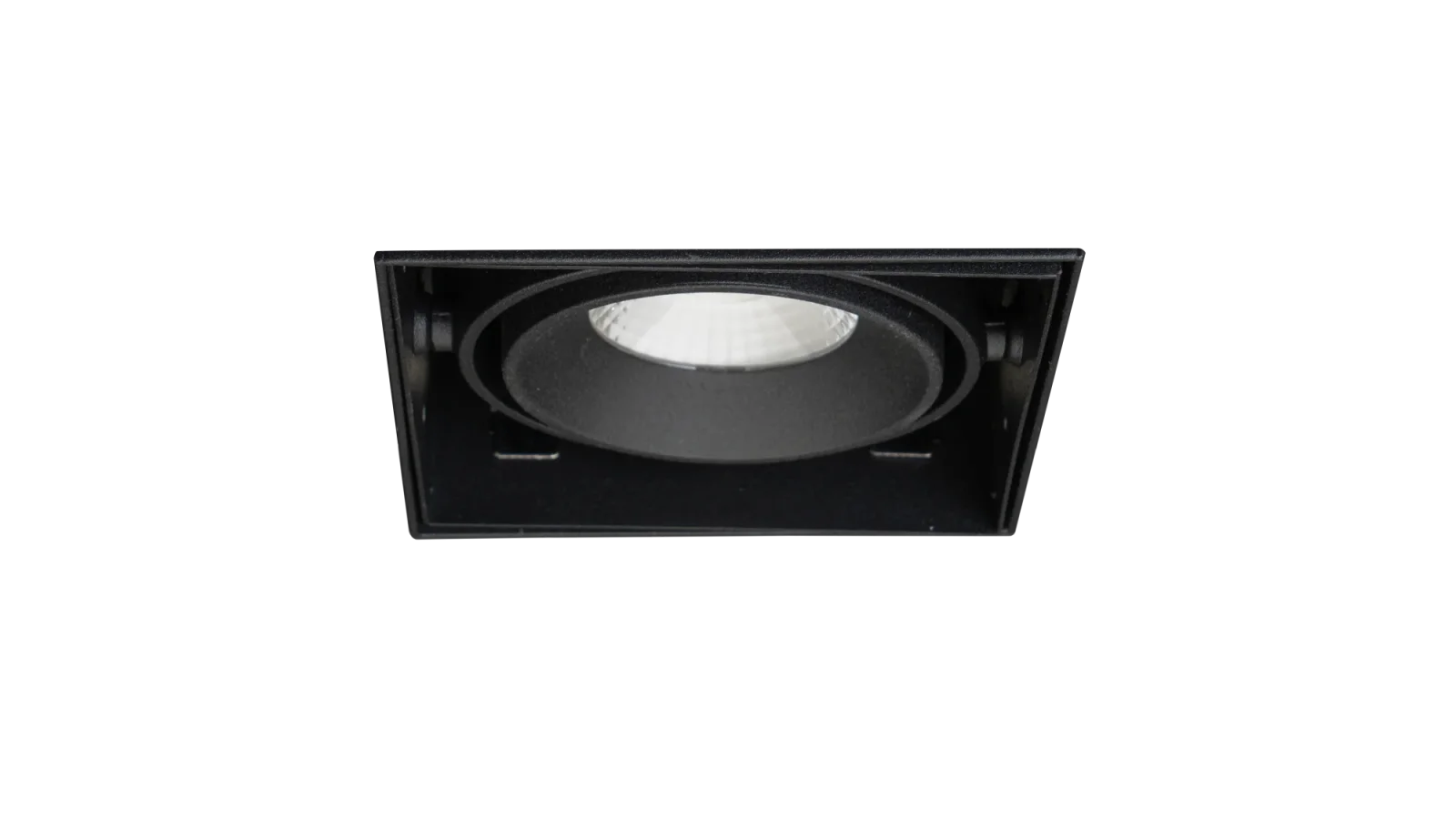 LED Inbouw Trimless Downlight, 1x10W, 2700K, Zwart, Fase Dimbaar