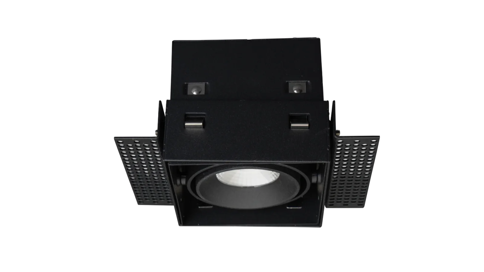 LED Inbouw Trimless Downlight, 1x10W, 2700K, Zwart, Fase Dimbaar
