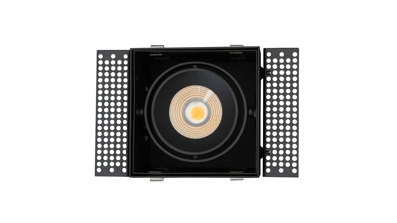 LED Inbouw Trimless Downlight, 1x10W, 2700K, Zwart, Fase Dimbaar