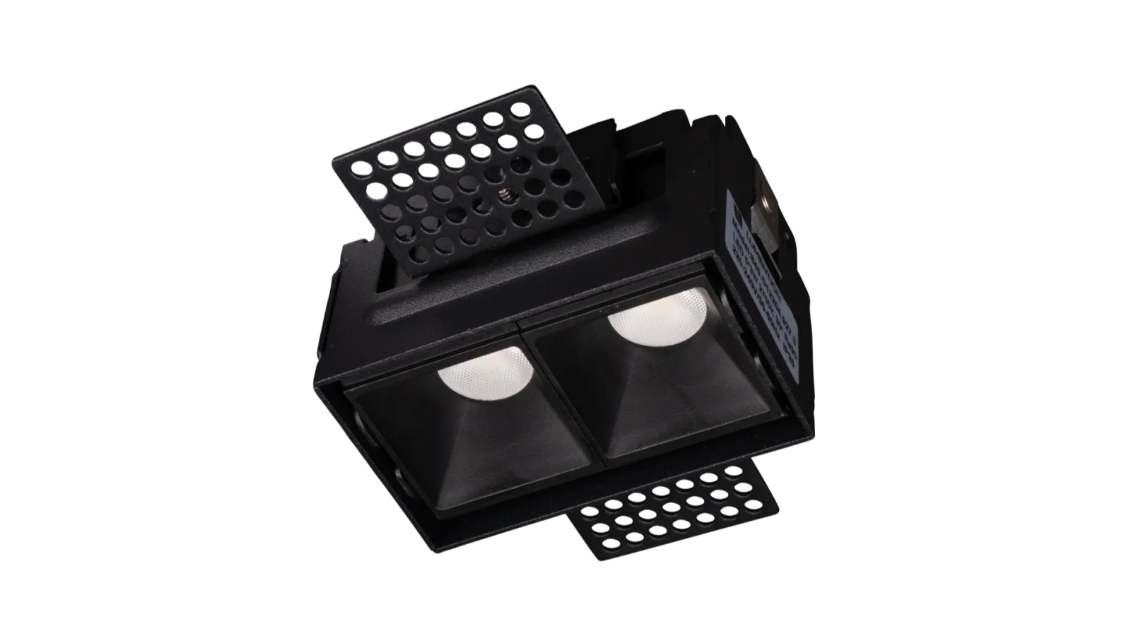 LED Inbouw Trimless Linear Downlight, 2x3W, 2700K, Zwart