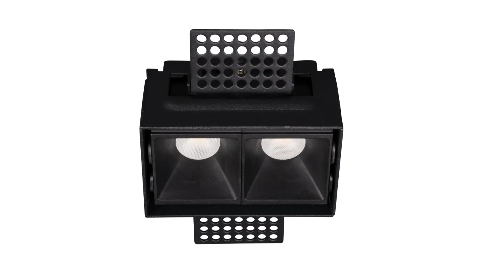 LED Inbouw Trimless Linear Downlight, 2x3W, 2700K, Zwart
