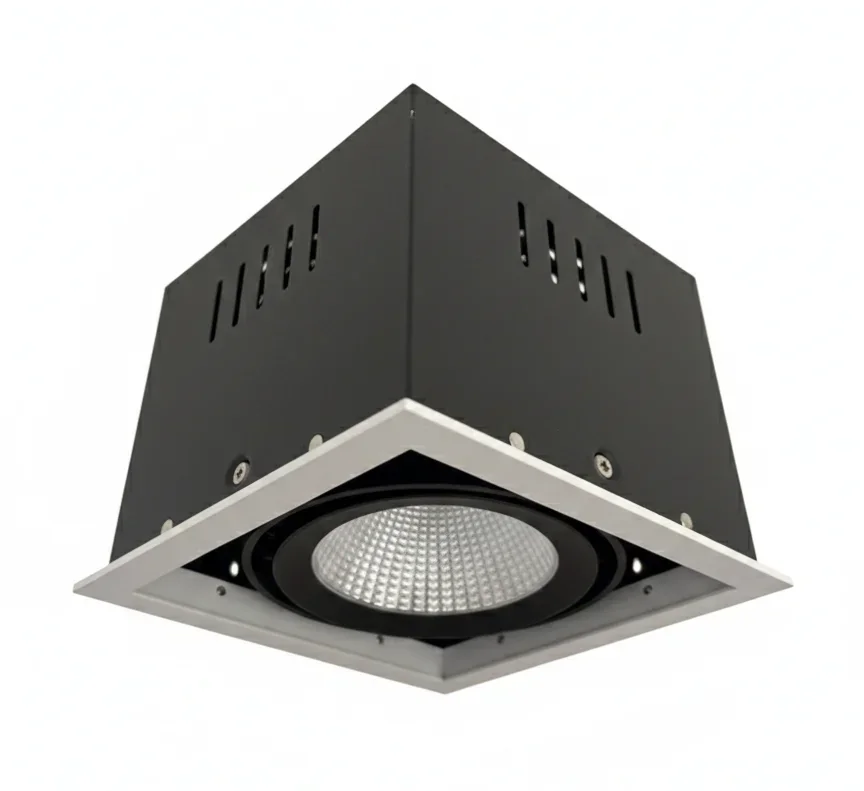 LED Inbouw Downlight, 1x30W, 3000K, Zwart