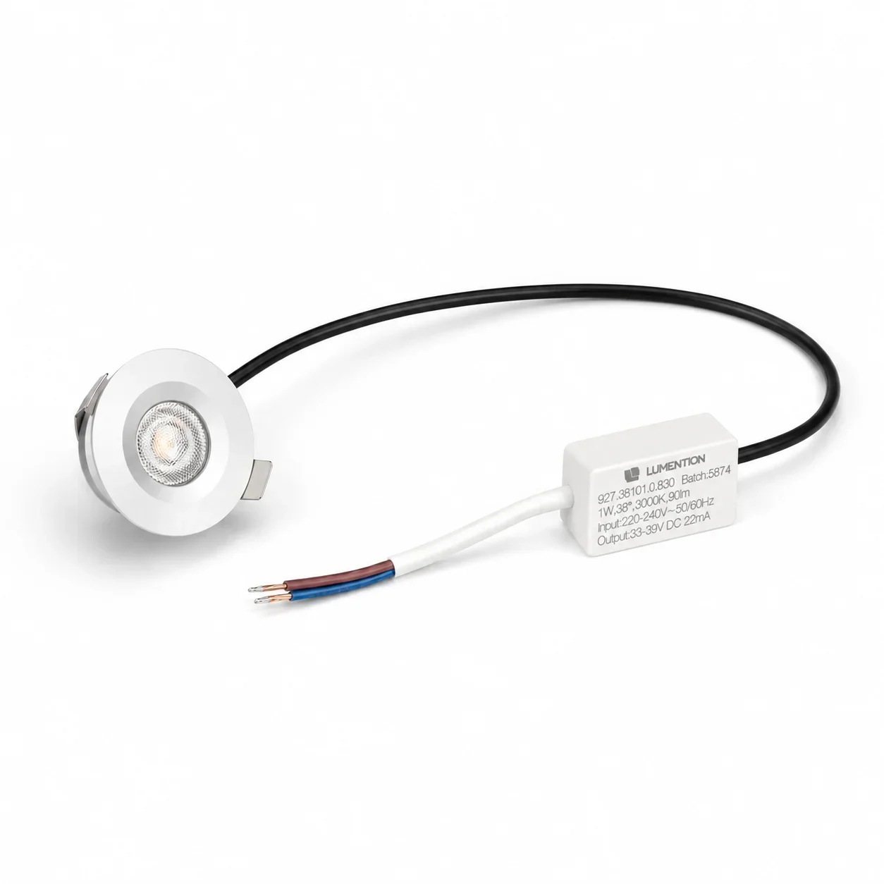 LED Verandaspot, 1W, 6500K, Aluminium