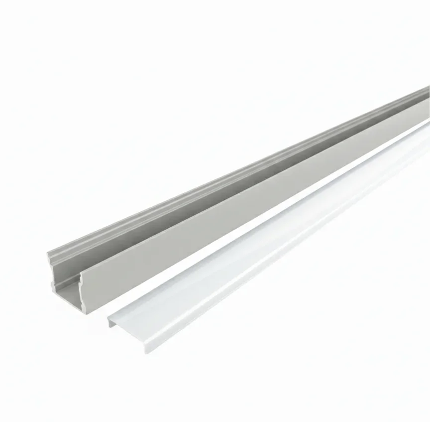 Aluminium U Profiel, 2m, 17x15mm, Grijs