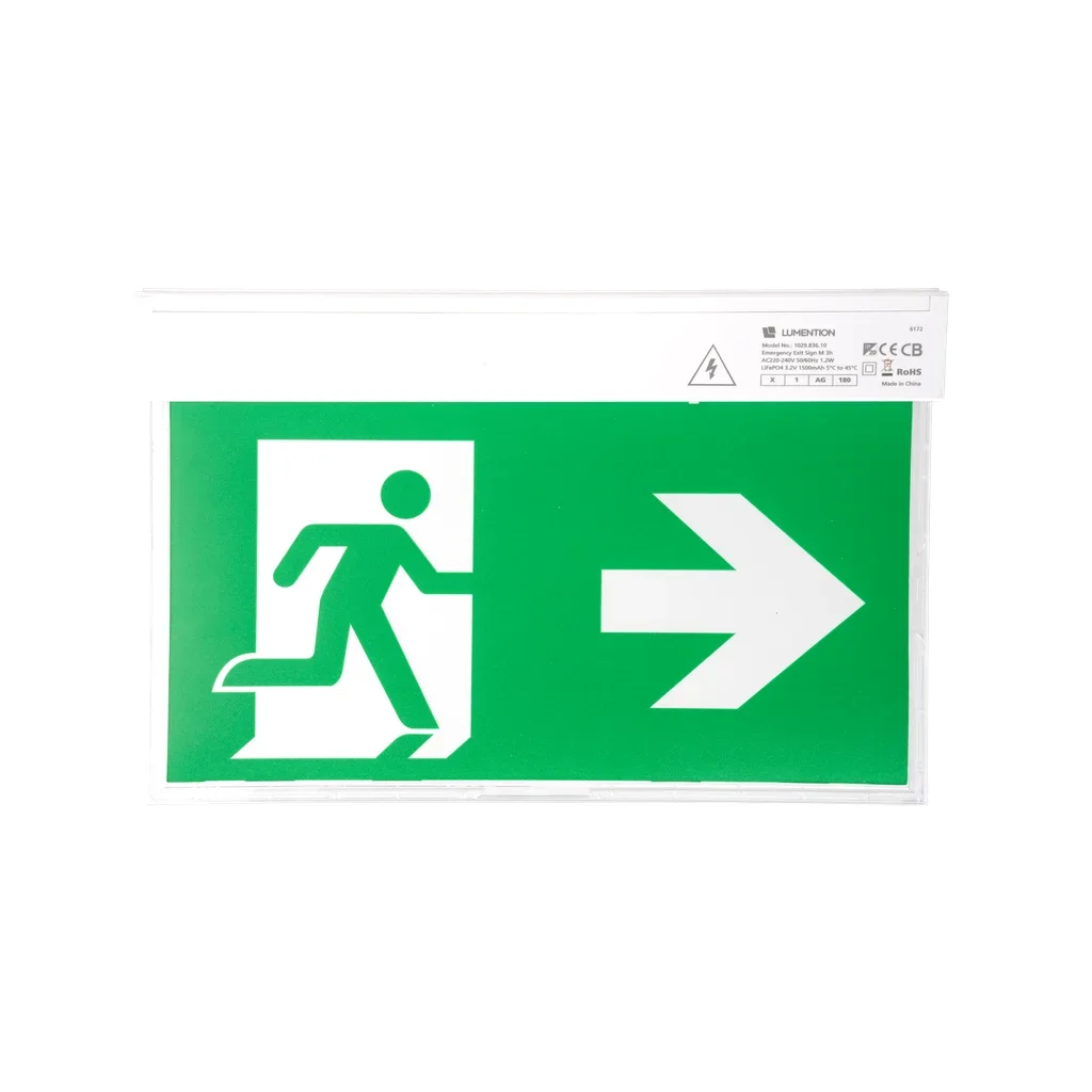 LED Nooduitgangsbord, 3H, IP20