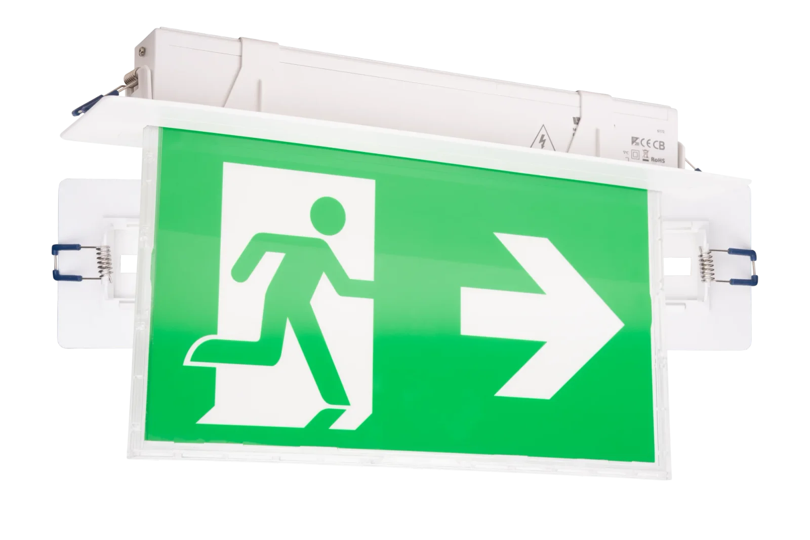 LED Nooduitgangsbord, 3H, IP20, Wit