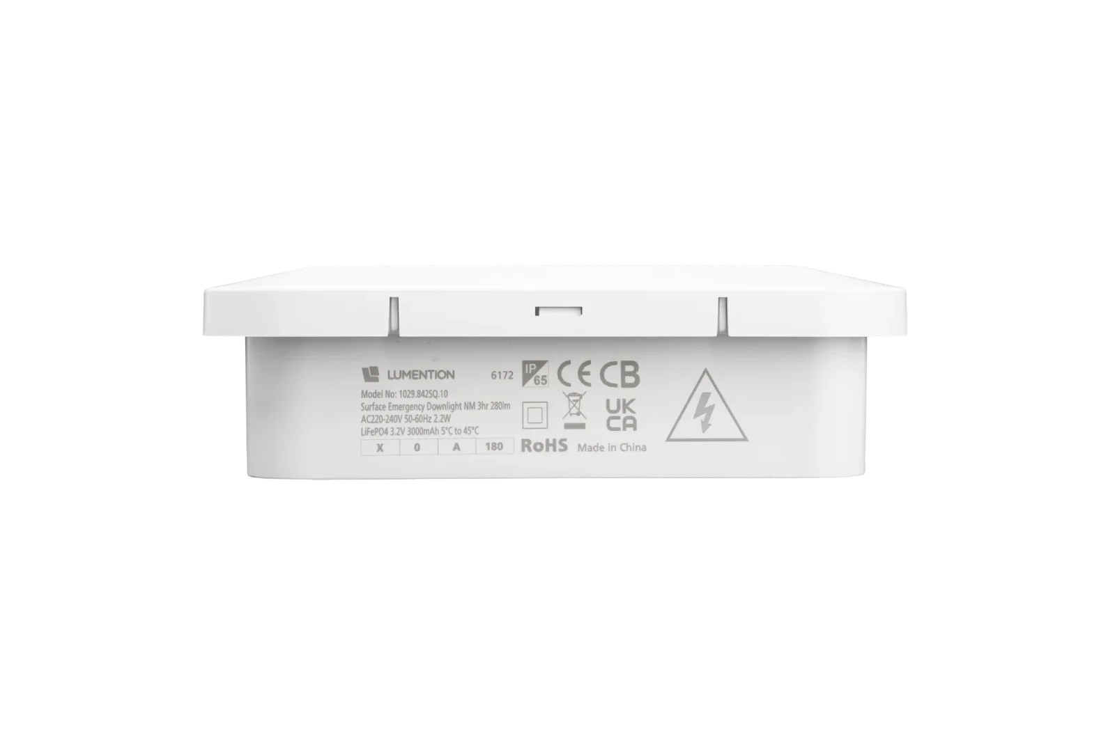 LED Noodverlichting Opbouw Spot, 3W, 6500K, IP20, Wit