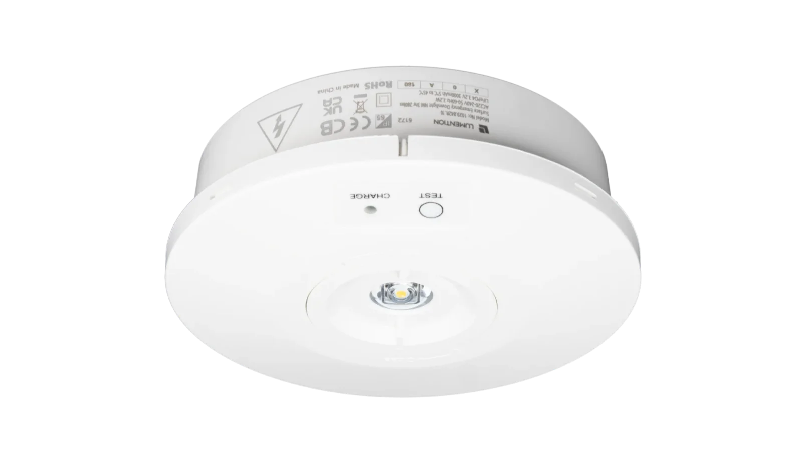 Noodverlichting Surface Rond Spot, 3W, 6500K, IP20, Wit