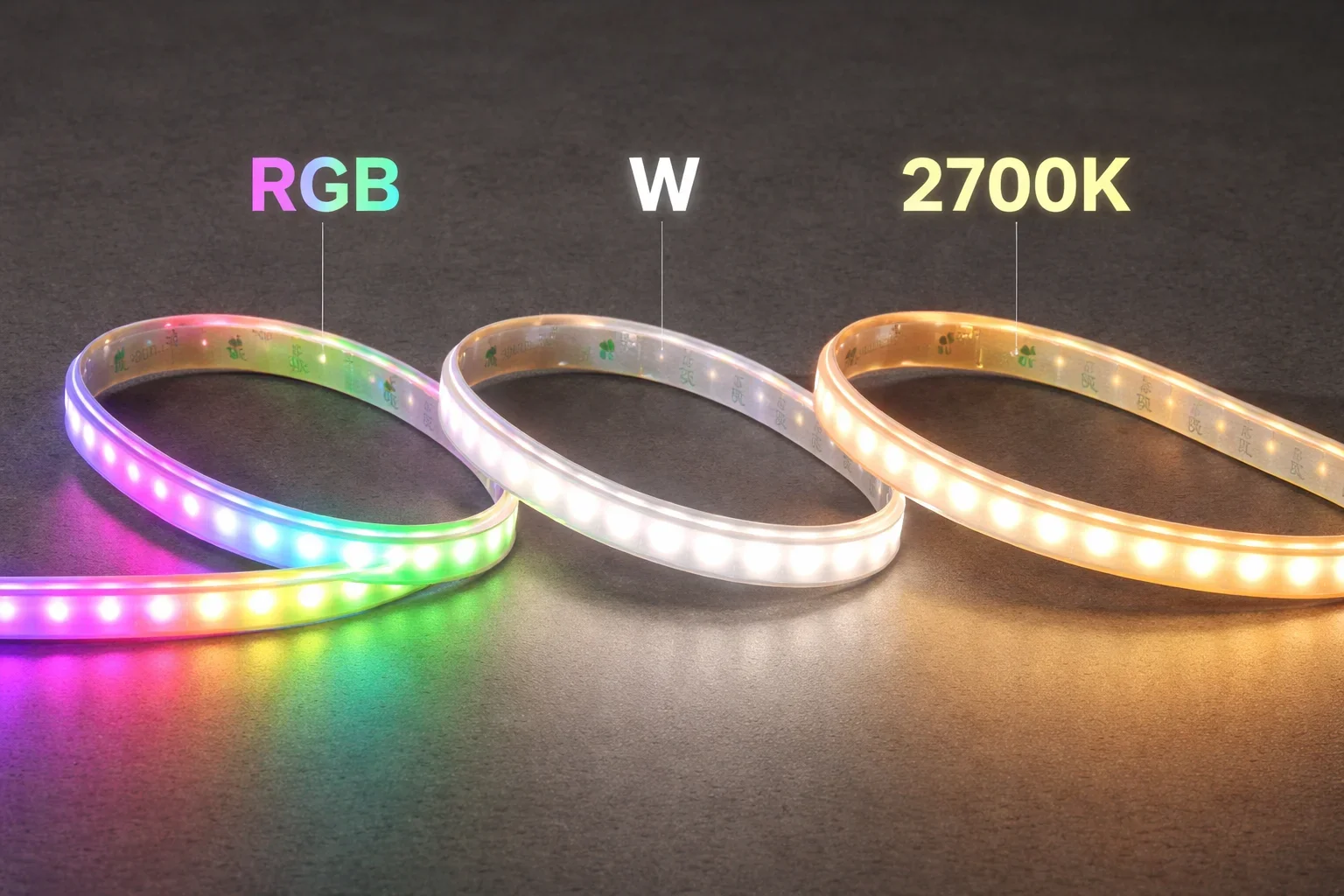 LED strip, 24V, RGB+2700K, IP65