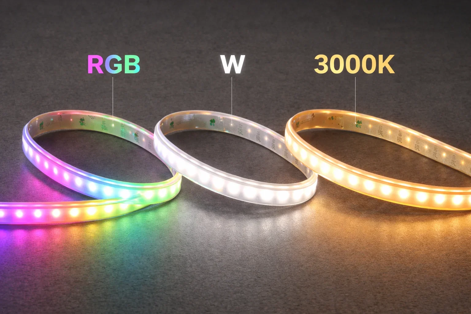 LED strip, 24V, RGB+3000K, IP65
