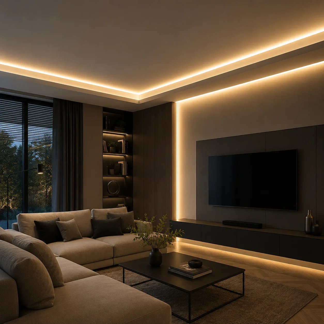 LED strip, 50 meter, Warm Wit 3000K ,COB, High Voltage, 220V, IP65