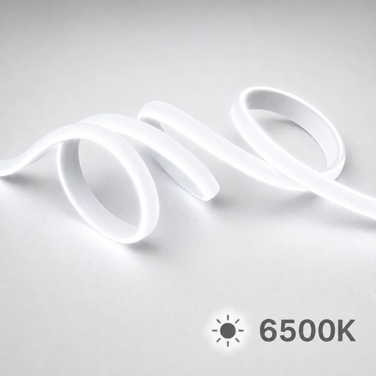 LED strip, 50 meter, Helder Wit 6500K, COB, High Voltage, 220V, IP65