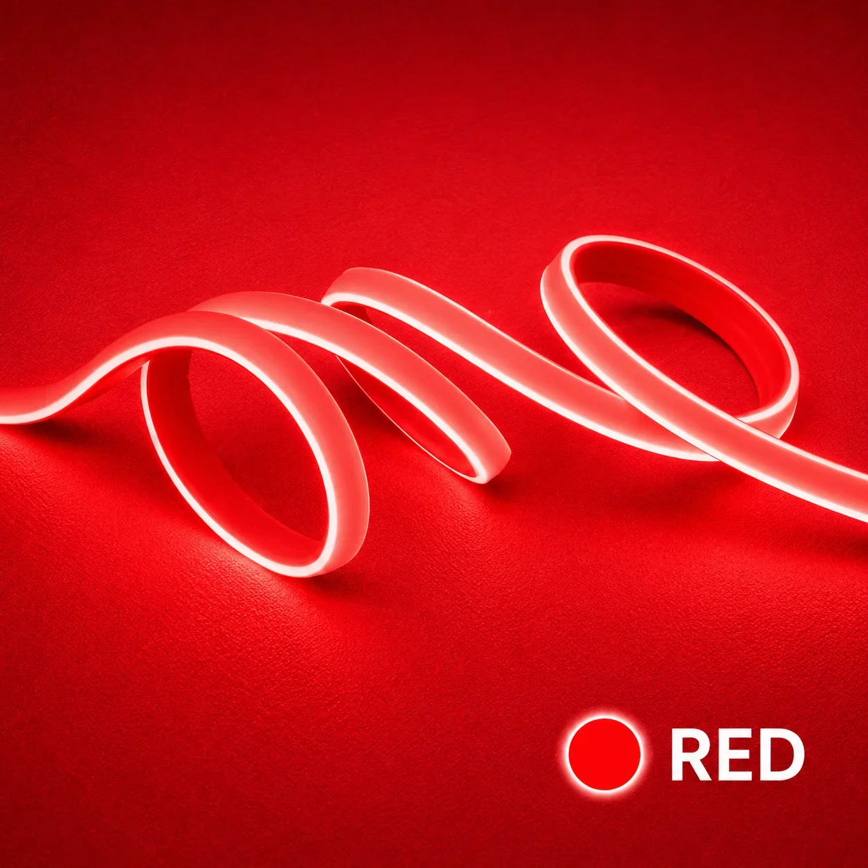 LED strip, 50 meter, Rood, COB Leds, High Voltage, 220V, IP65