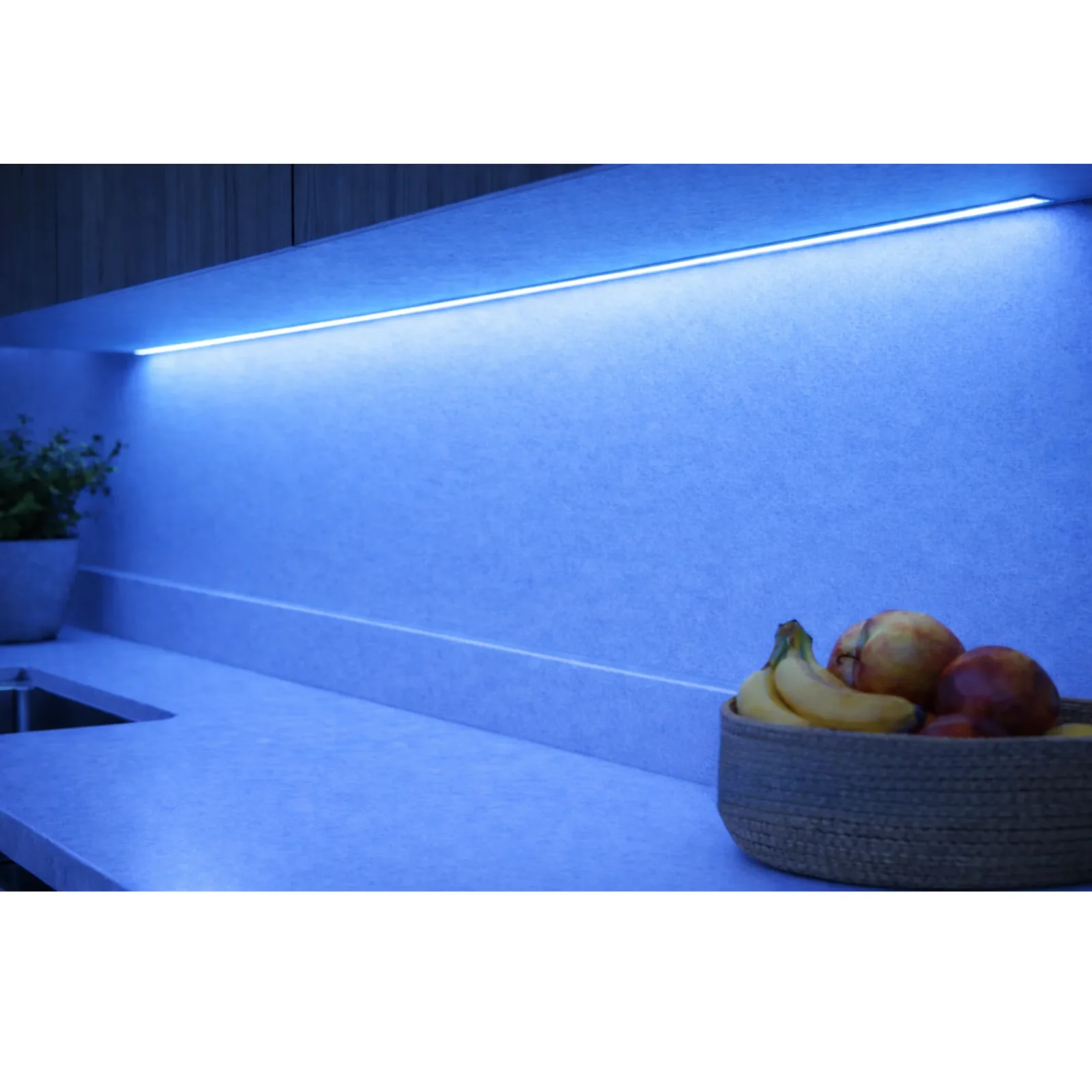 LED strip, 50 meter, Blauw, COB Leds, High Voltage, 220V, IP65