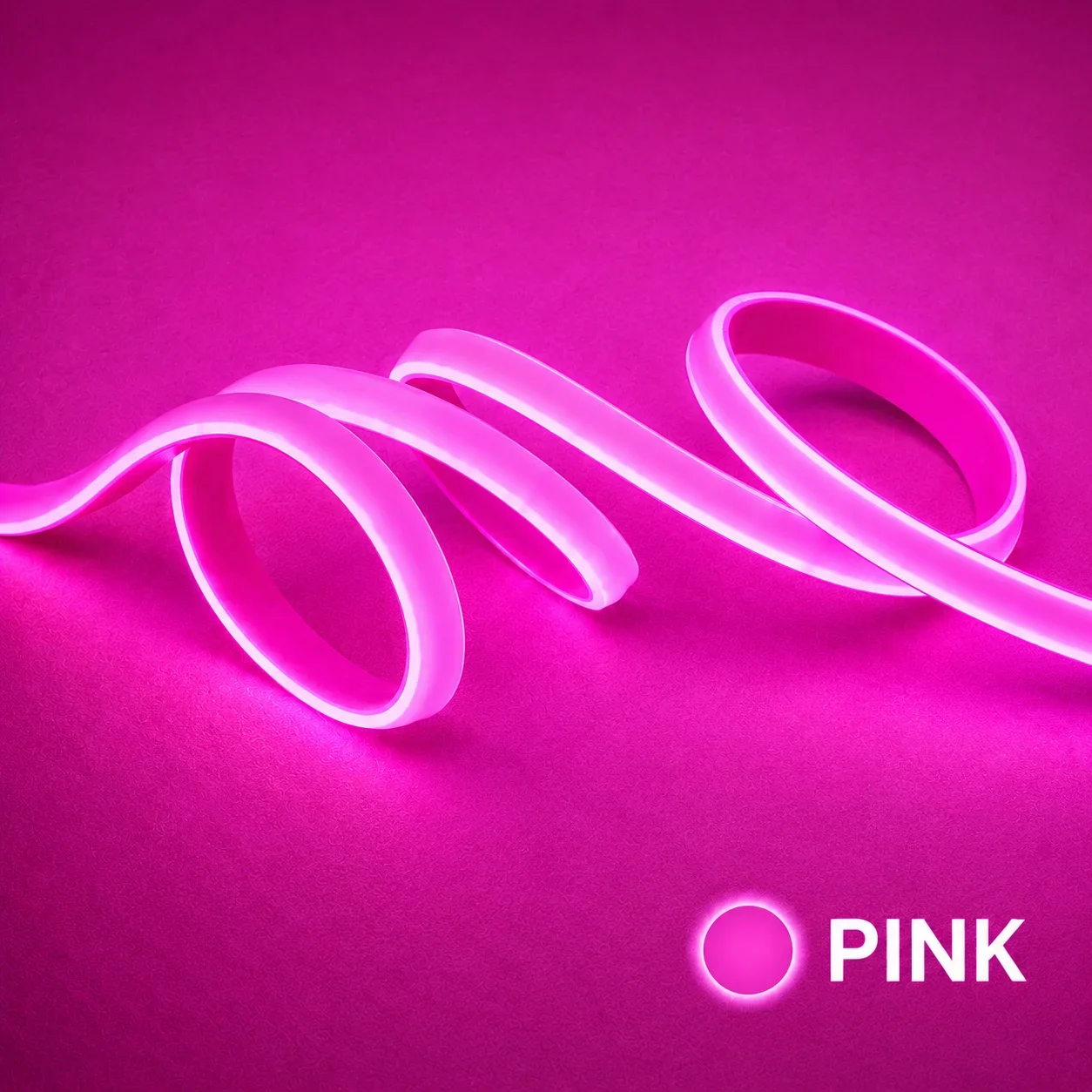 LED strip, 50 meter, Roze, COB Leds, High Voltage, 220V, IP65