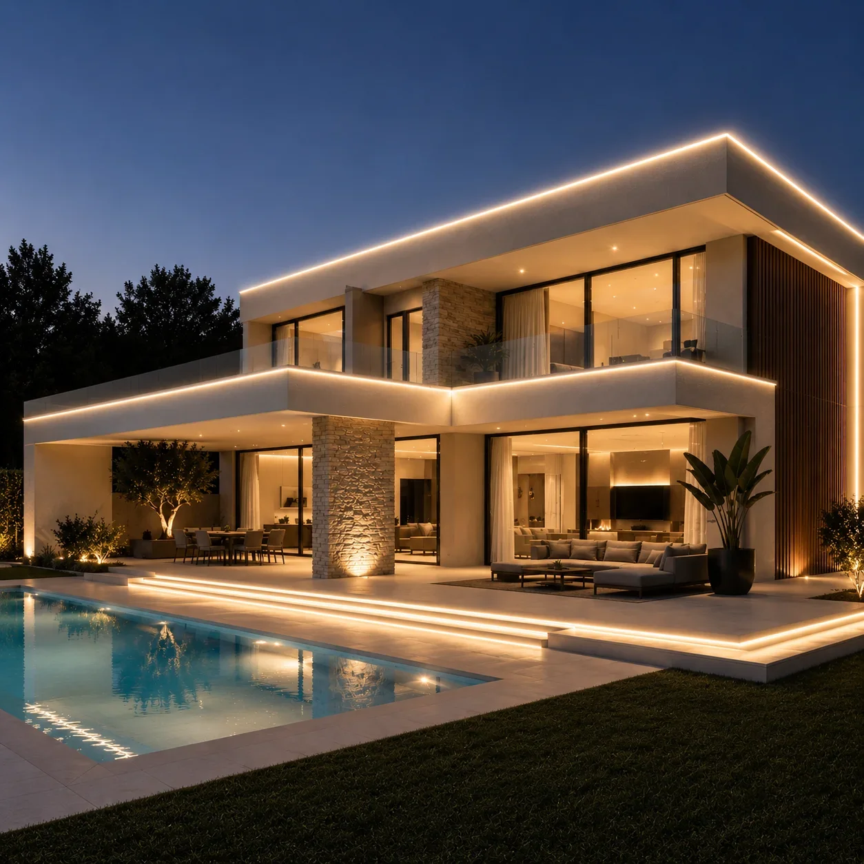LED Neon Light, 220V, 4000K, 20m, IP65